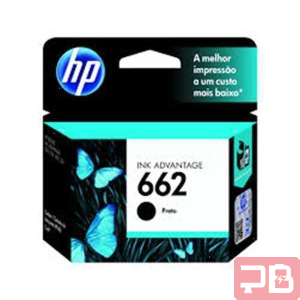 Cartucho de Tinta HP 662 Negro CZ103AL - 120 Páginas