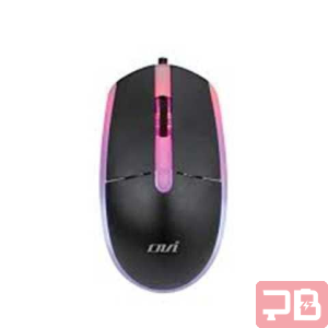 Mouse OVI MO-184 RGB con Cable - Negro - USB - 1200-2000 DPI