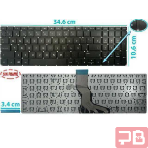 Teclado HP 15-AB121DX 15-BS 15-EF Negro OEM Sin Frame