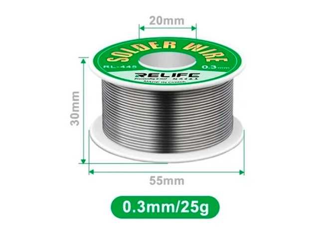 Hilo de Soldadura RELIFE RL-445 0.3mm / 25g