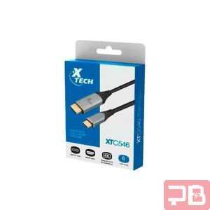 Cable XTECH XTC-546 USB-C a HDMI 4K 30Hz 1.82m