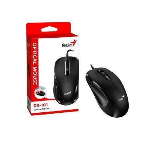 Ratón Genius DX-101 con cable USB - Negrometálico