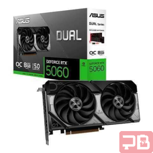 Tarjeta de Video ASUS Dual GeForce RTX 5060 OC Edition 8GB GDDR7