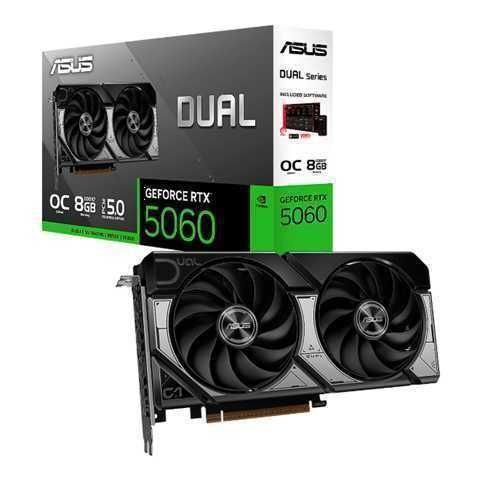Tarjeta de Video ASUS Dual GeForce RTX 5060 OC Edition 8GB GDDR7