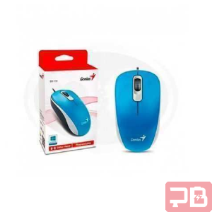 Ratón Alámbrico Genius DX-110 Óptico 3 Botones 1200 DPI Azul