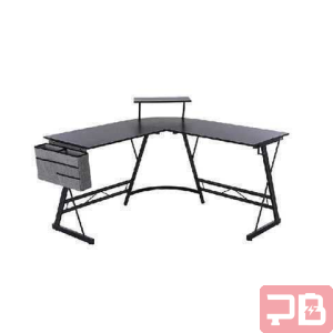 Escritorio Gaming Potenza BRE D 40A en L para Laptop - Negro