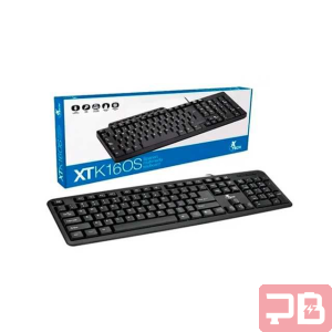 Teclado Xtech XTK-160S con Cable y Conexión USB - Negro