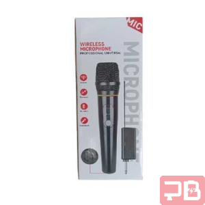 Micrófono Inalámbrico Recargable con Jack 3.5mm - Negro
