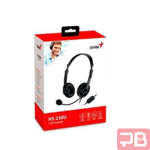 Audífonos Genius HS-230U con Micrófono USB Tipo-C Negro