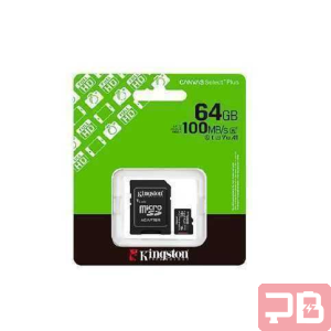 Memoria Flash Micro SD Kingston Canvas Select Plus 64GB Gen3 100MB/s Clase 10
