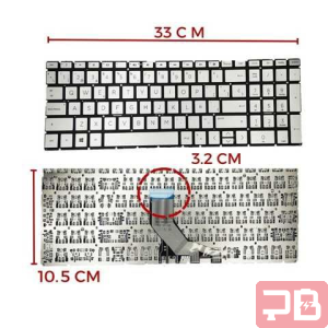 Teclado HP Plata para Series 15 - Elegancia y Funcionalidad