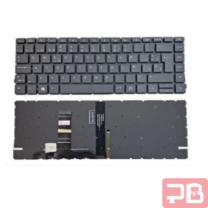 Teclado compatible HP ProBook en negro con retroiluminación