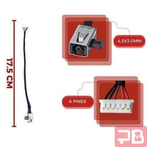 Conector de Carga DC para DELL P60G - Repuesto de Alta Calidad