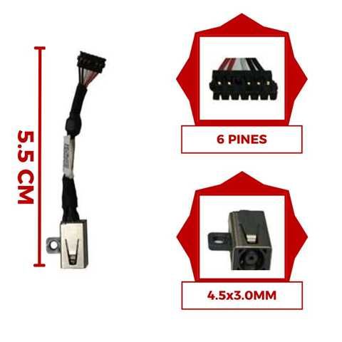 Conector de Carga DC para Dell 14 7437 - Reemplazo Seguro y Confiable