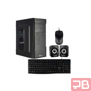 Combo Case Quasad Plus EC-C3151 con Fuente de Poder 300W, Teclado, Mouse y Parlantes