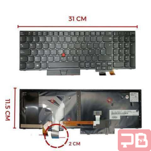 Teclado Lenovo ThinkPad T570 T580 P51S P52S - Color Negro