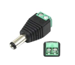 Conector DC Macho 5.5mm x 2.1mm Tipo Tornillo