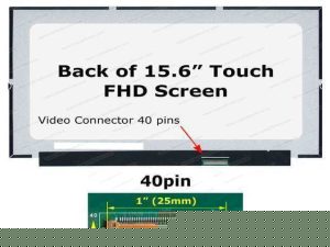Pantalla LCD táctil Full HD 15.6" - 40 Pines