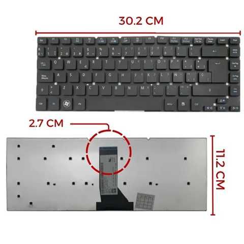 Teclado Acer Aspire Compatible con Series 3830, 4755 y ES1-431/411