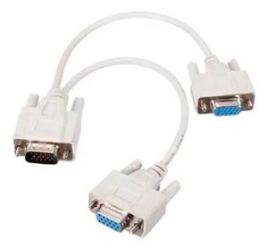 Cable Divisor VGA 1 Macho a 2 Hembras XTECH XTC-325