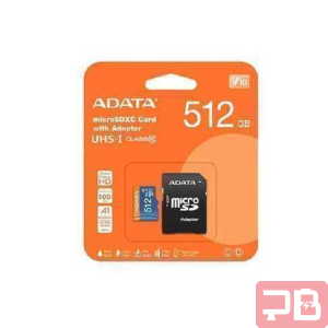 Tarjeta microSD de 512GB ADATA con Adaptador SD - Rápida y Resistente