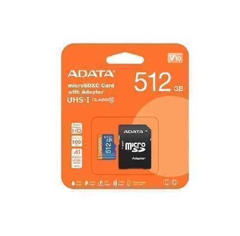 Tarjeta microSD de 512GB ADATA con Adaptador SD - Rápida y Resistente