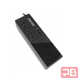 Regulador de Voltaje Forza FVR-1011USB 1000VA 500W 4 Salidas 2 Puertos USB Negro