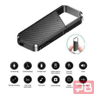 Mini Grabadora de Voz Oculta con Activación por Voz