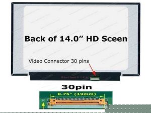 Pantalla HD de 14" 30 Pines Sin Sujetadores