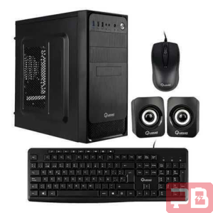 Combo Case Quasad C3151 con Fuente 850W, Teclado y Más