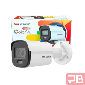Cámara Hikvision DS-2CE10DF0T-LFS ColorVu Bala Exterior 2MP 2.8mm IP67