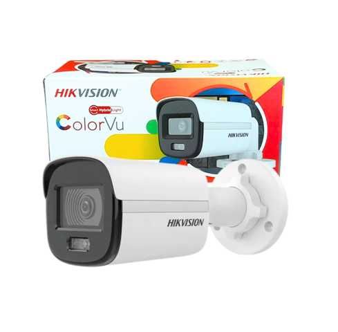 Cámara Hikvision DS-2CE10DF0T-LFS ColorVu Bala Exterior 2MP 2.8mm IP67