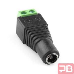 Conector Bornera DC Hembra de 5.5mm x 2.1mm - Tornillo