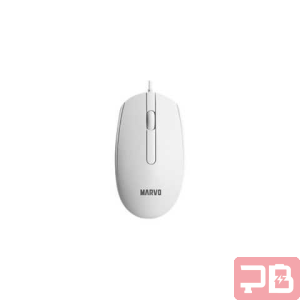MOUSE ALAMBRICO MARVO MS003WH BLANCO / 1600 DPI / USB