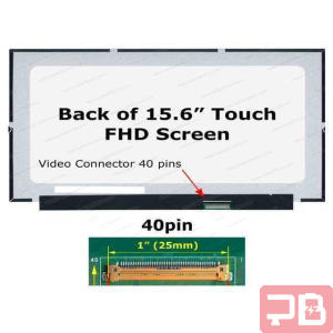Pantalla táctil Full HD 15.6" con conector de 40 pines