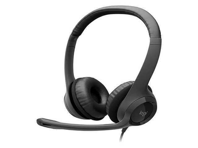 Auriculares Logitech H390 con micrófono y control en línea