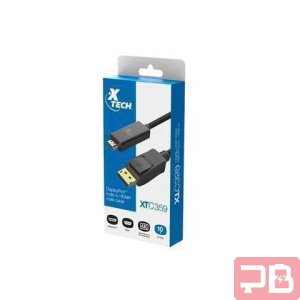 Cable XTECH DisplayPort a HDMI 4K, 3m, Negro