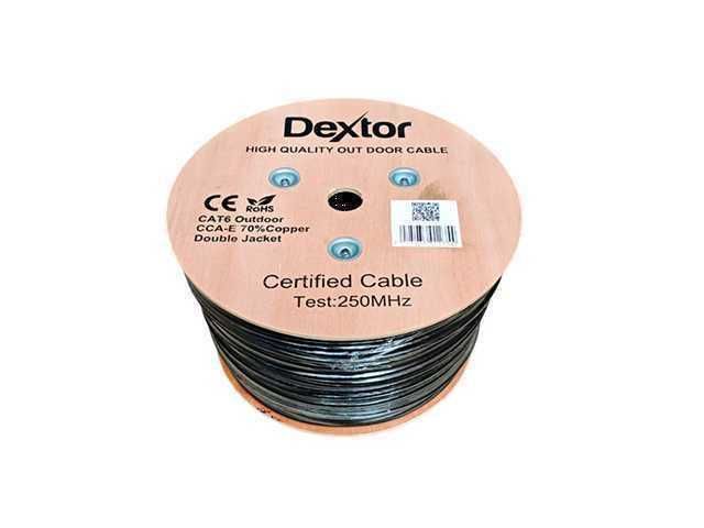 Cable de Red Cat 6 Extérieur Dextor 305m - Alta Velocidad y Resistencia