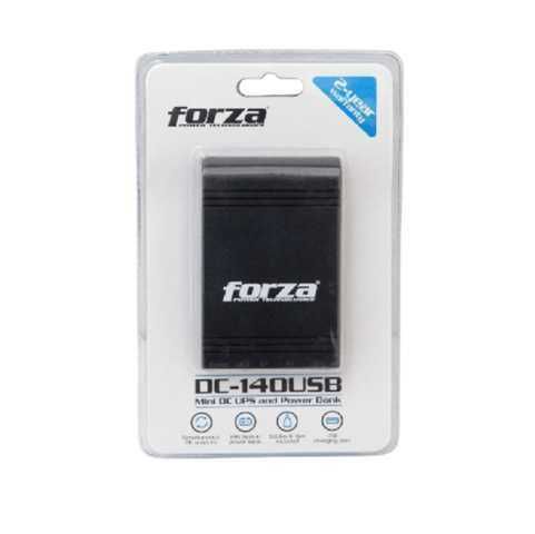 Mini UPS Forza DC-140USB - Batería de Respaldo 5-12VDC