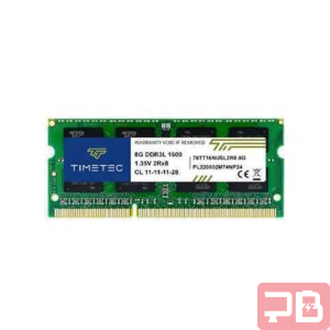 Memoria RAM Timetec 8GB DDR3L 1600MHz SODIMM para Laptop