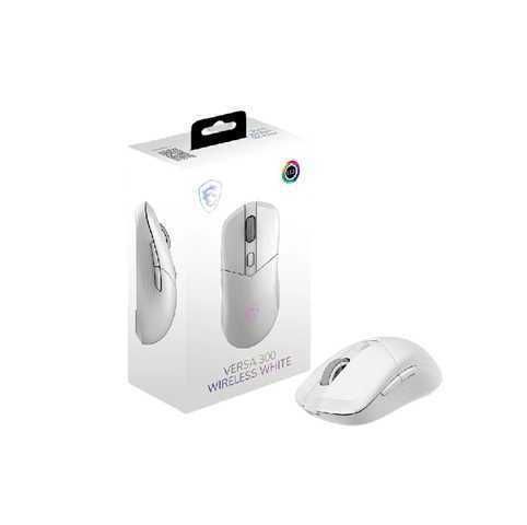 Mouse Gamer MSI Versa 300 Wireless Blanco - 50h de Autonomía