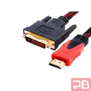 Adaptador Cable Convertidor DVI a HDMI Nylon 1 Metro