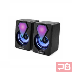 Parlantes ENV Pulse 1046 USB RGB - Sonido Estéreo de 6W en Negro