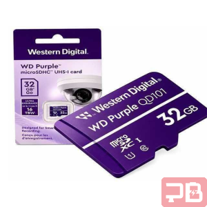 Memoria Micro SD WD 32GB Purple QD101 - Alta Resistencia
