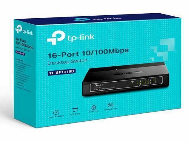 Switch TP-LINK TL-SF1016D Ver 7.0 - 16 Puertos RJ45, No Administrable