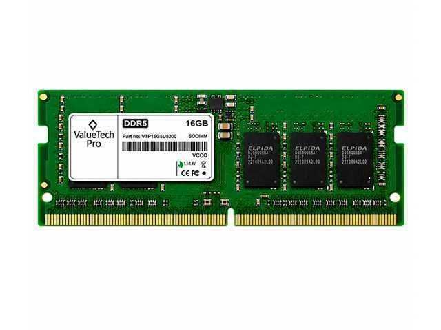 Memoria RAM Valuetech Pro DDR5 16GB 5200MHz para Laptop