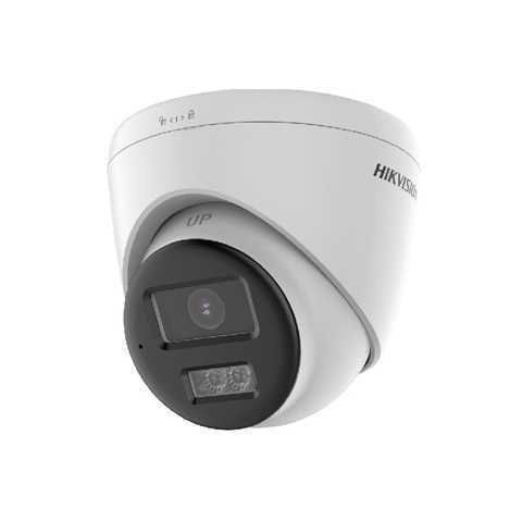 Cámara Turret Hikvision 2MP Exterior con Luz Híbrida y Audio Bidireccional