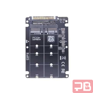 Adaptador SSD Dual M.2 NVMe y SATA a 2.5'' SATA III