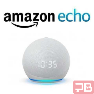 Amazon Echo Dot 5ª Gen con Alexa y Reloj - Blanco