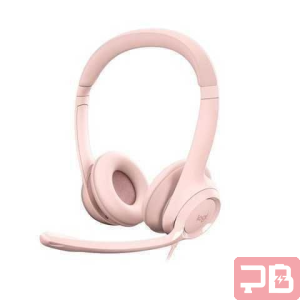 Audífonos Logitech H390 Rosa con Micrófono Inalámbrico USB